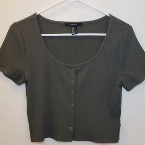 2 Forever 21 crop top shirts